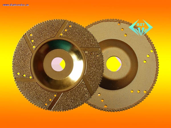 Brazed diamond grinding and cutting blade