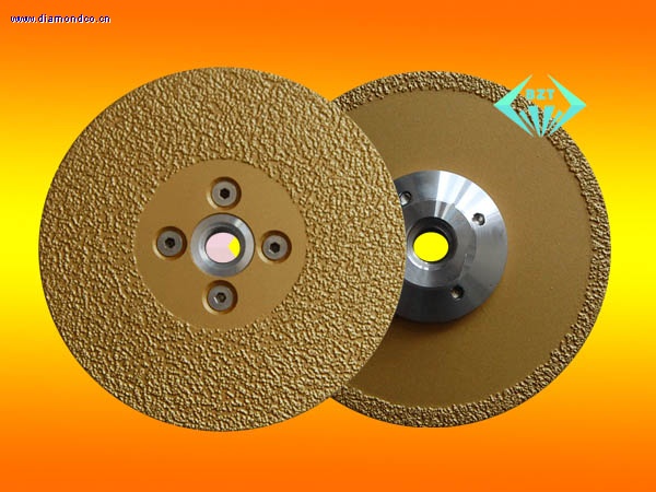 Brazed diamond grinding and cutting blade