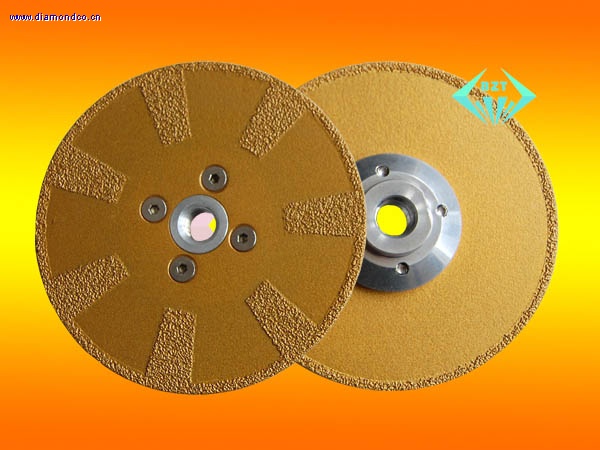 Brazed diamond grinding and cutting blade