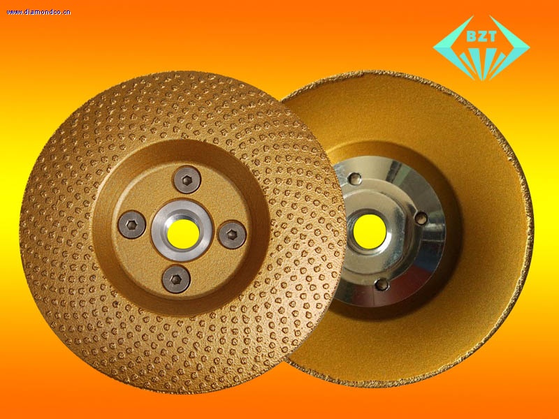 Brazed diamond grinding disc