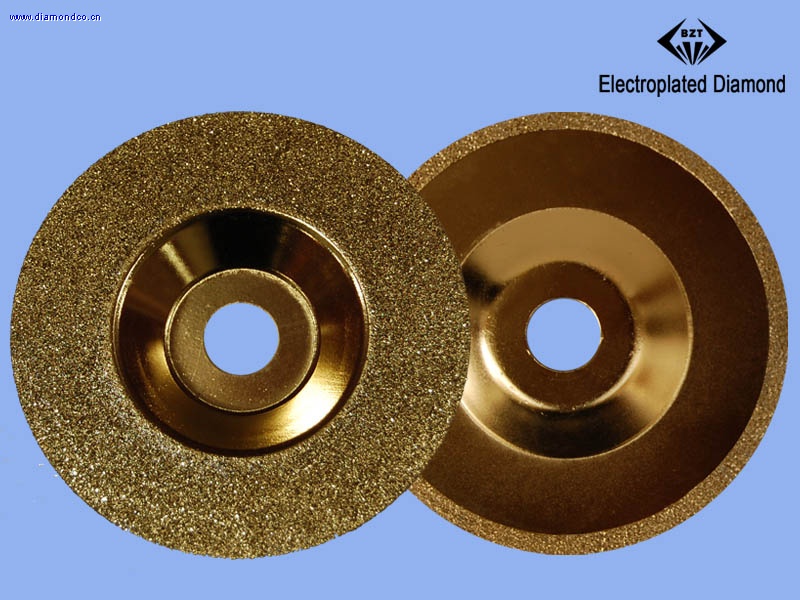 Electroplated diamond cup wheel