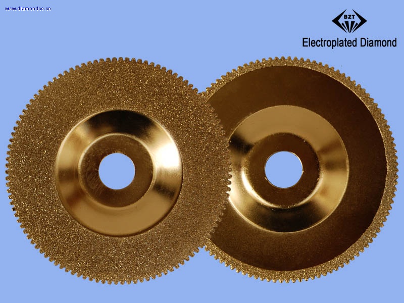 Electroplated diamond cup wheel