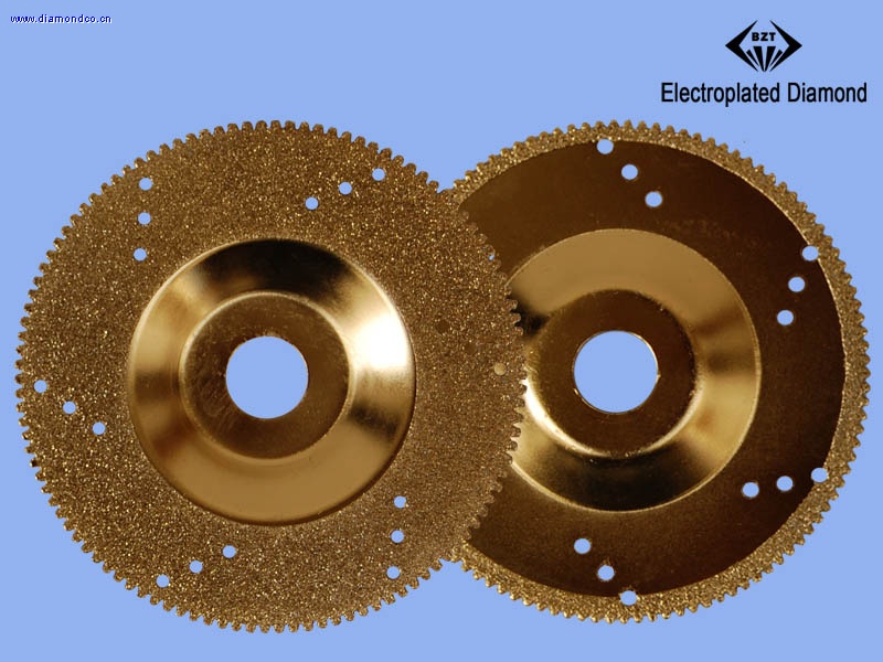 Electroplated diamond cup wheel