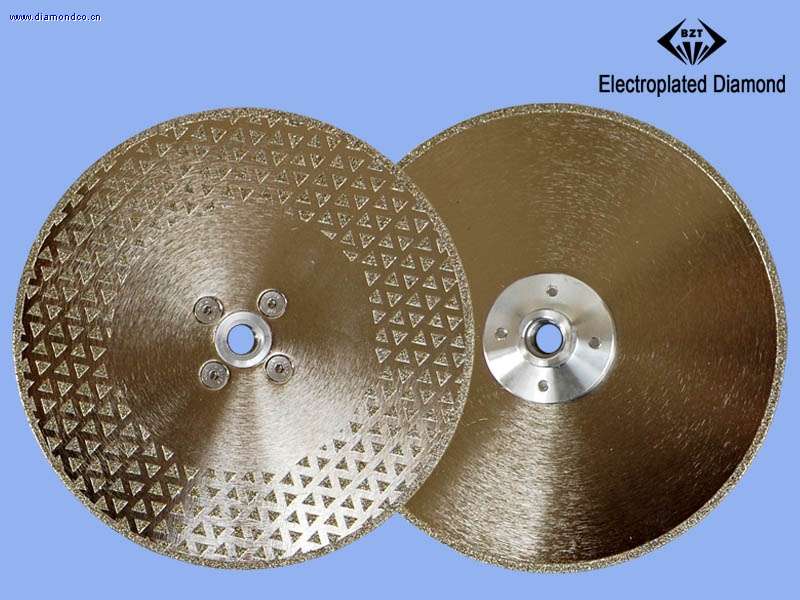 Electroplated diamond babysbrath cutting blade