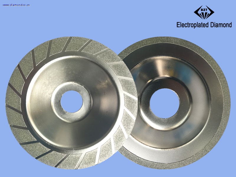 Electroplated grinding and cutting disc