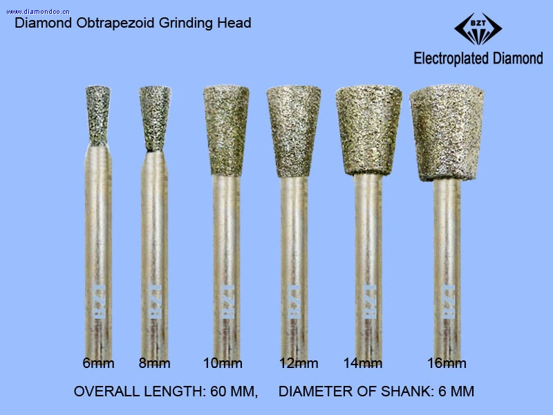 6mm Obtrapezoid Grinding Head