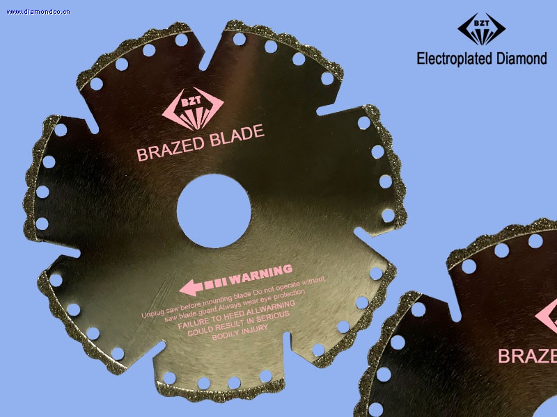 Electroplated diamond circular saw